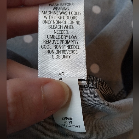 Croft & Barrow Polka Dot & Chain Tunic w/Ruffled Collar Sz Small NWT - Picture 9 of 9